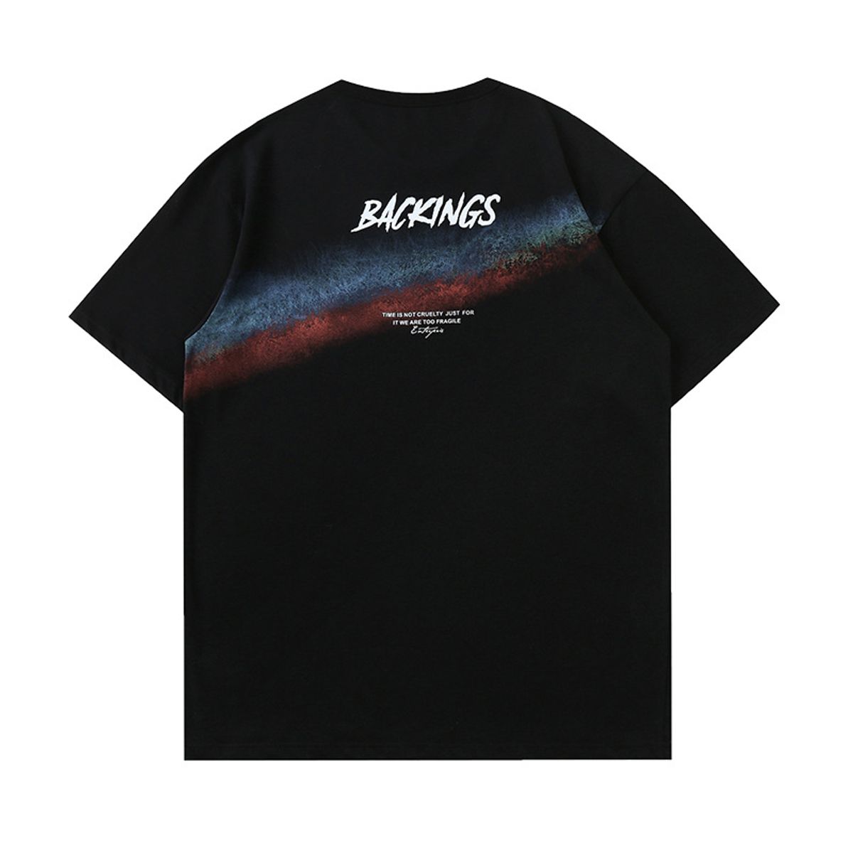 BLWOENS - Camiseta de manga corta de verano para hombres y mujeres - Negro