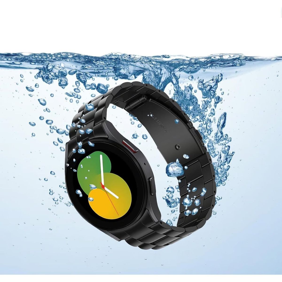 GENERICO - Correa Eslabon para Samsung Galaxy Watch 7 44mm - Negro