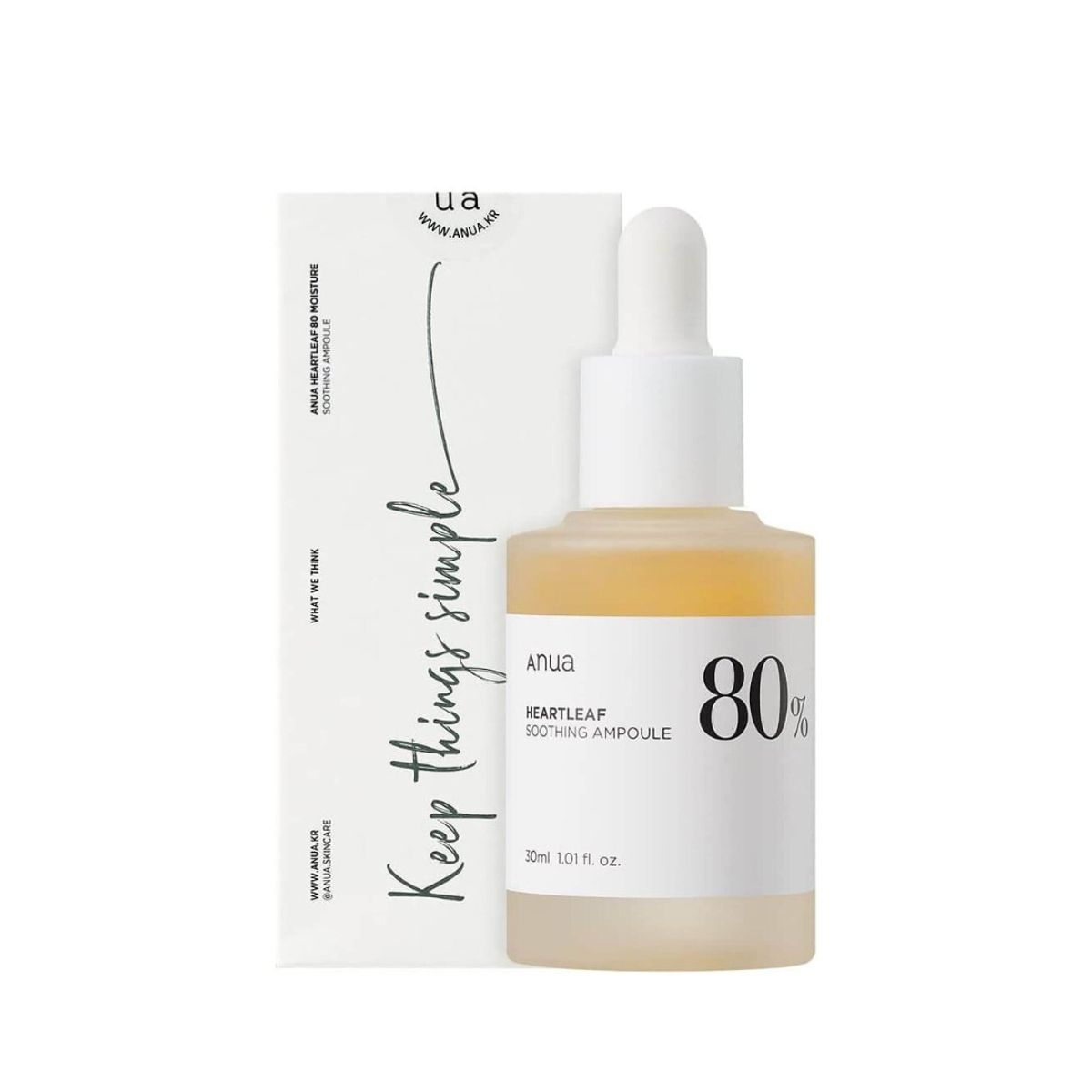 ANUA - Anua Heartleaf 80% Moisture Soothing Ampoule 30ml Serum Calmante