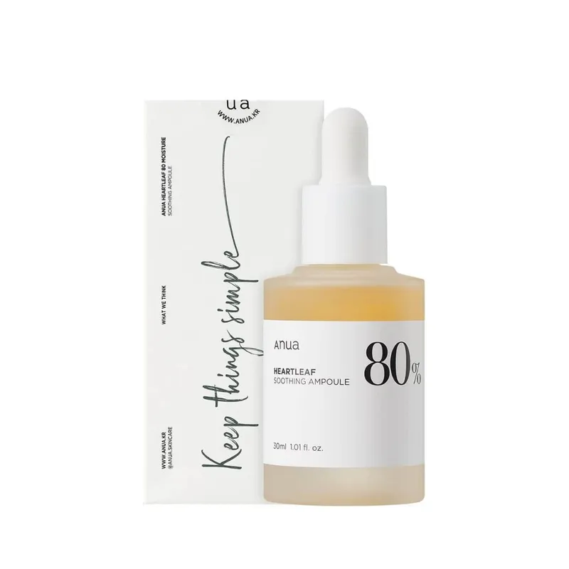 GENERICO - Heartleaf 80% Moisture Soothing Ampoule Anua 30ml Serum Calmante
