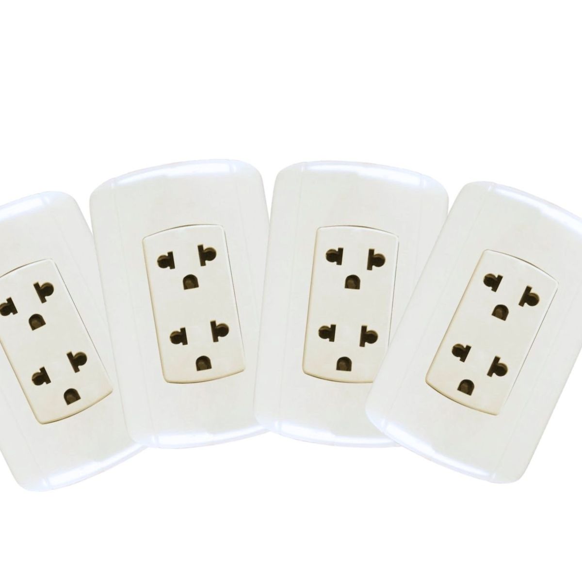 HOME LIGHT - pack 4 unidades tomacorriente Doble clásico home light