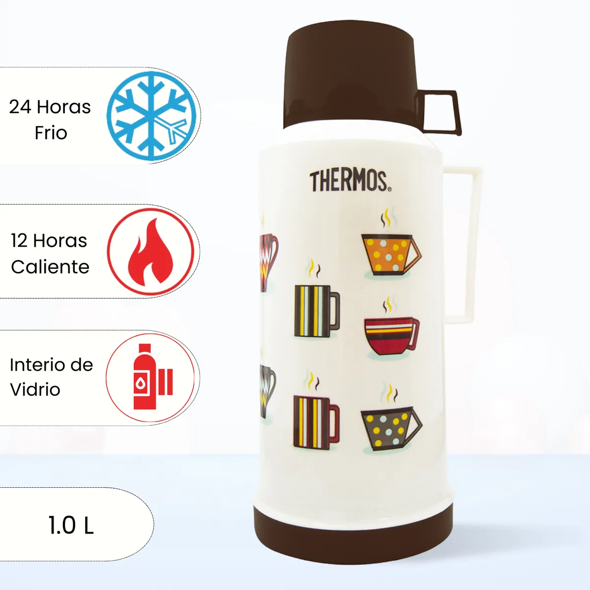 THERMOS - Termo de Bebida para Hogar FANTASÍA 1.0 Lt