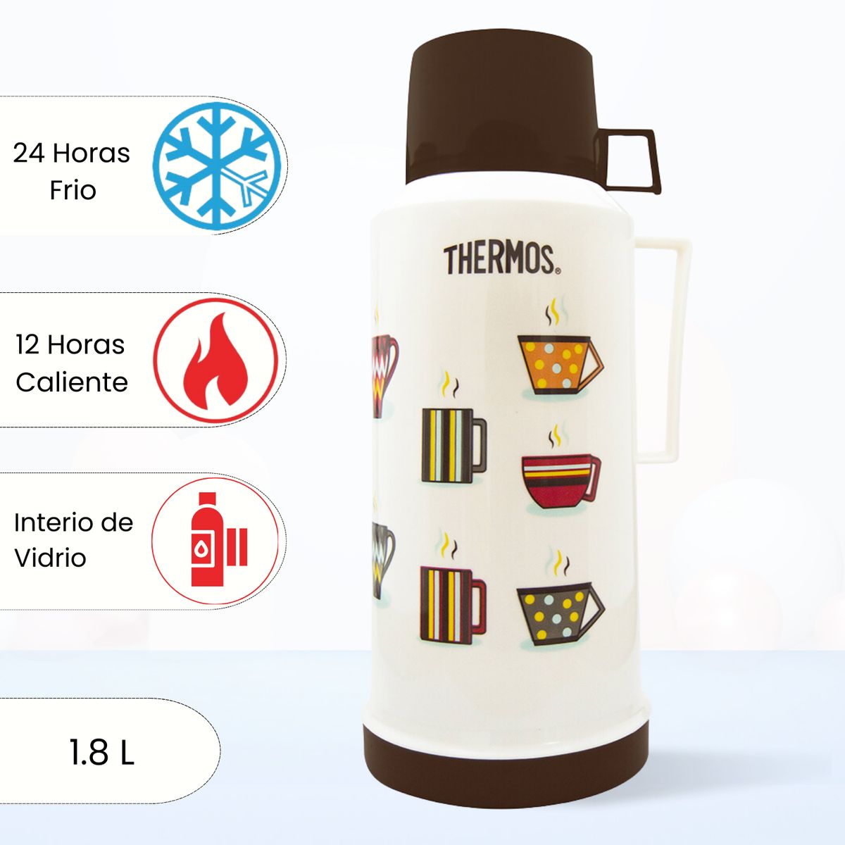 THERMOS - Termo de Bebida para Hogar FANTASÍA 1.8 Lt