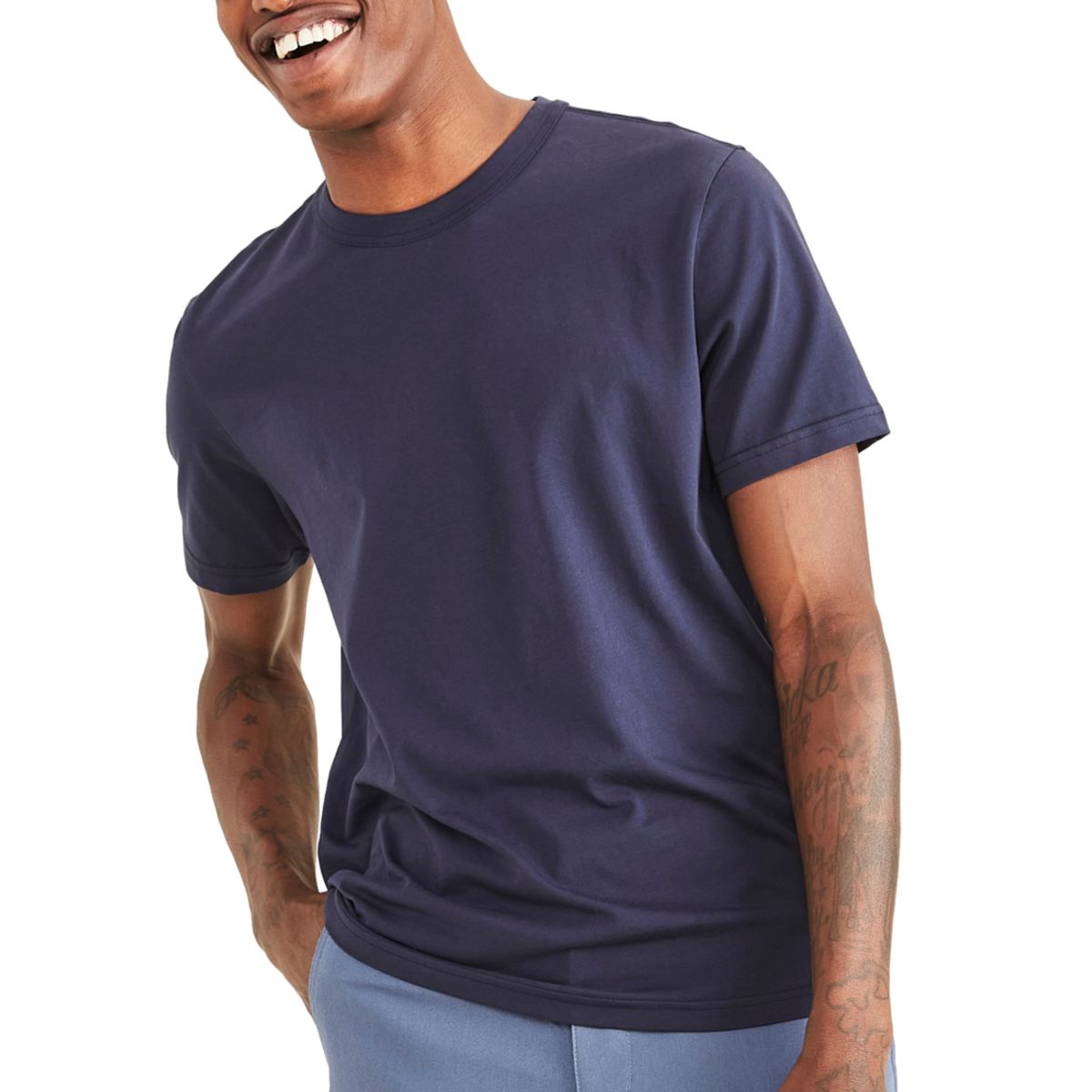 DOCKERS - Polo Hombre Original Tee Slim Fit Azul Dockers