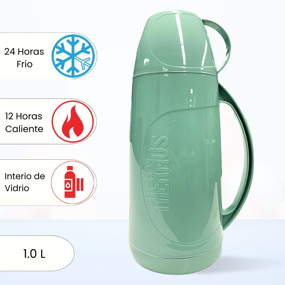 THERMOS - Termo de Bebida para Hogar EVOLUTION 1.0 Lt Verde
