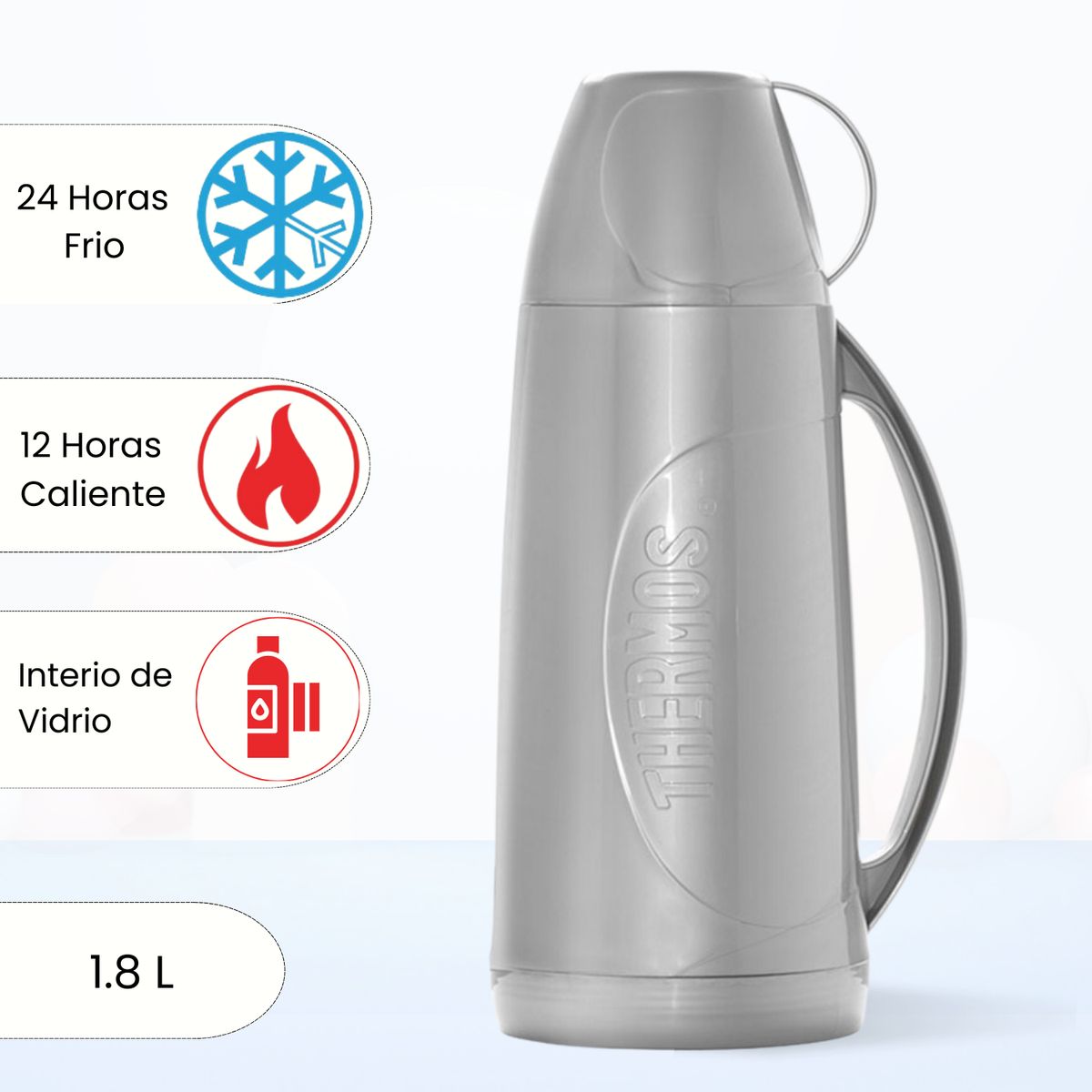 THERMOS - Termo de Bebida para Hogar EVOLUTION 1.8 Lt Gris