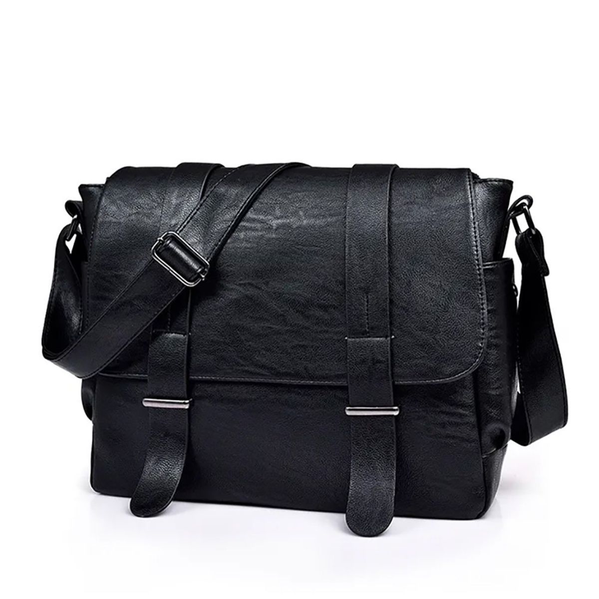 CAPTURE - Maletin Hombre Capture 1707 Cuero Pu Ejecutivo Laptop Negro