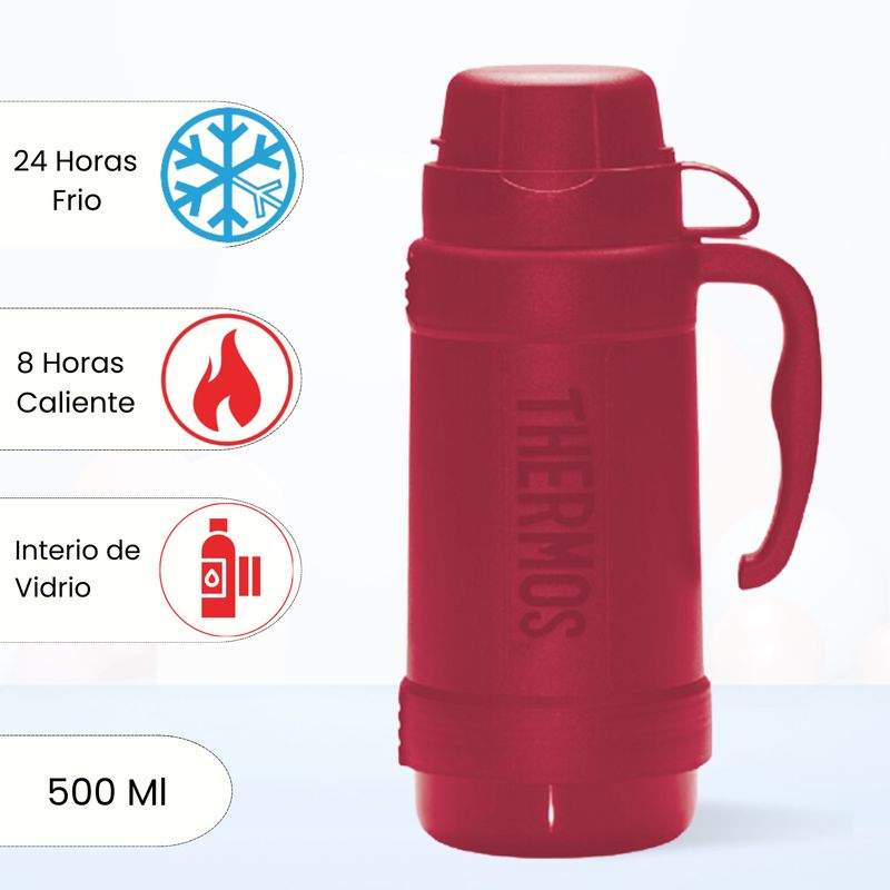 THERMOS - Termo de Bebida SUNSET 500 Ml Rojo