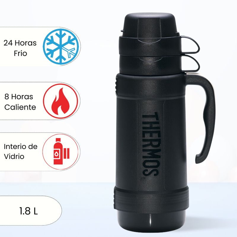 THERMOS - Termo de Bebida ECLIPSE 1.8 Lt Rojo Negro