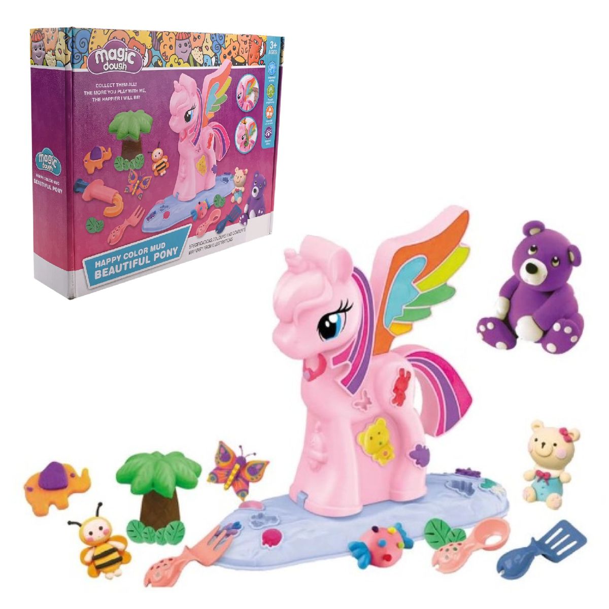GENERICO - Juego Plastilina Magic Dough Hermoso Pony