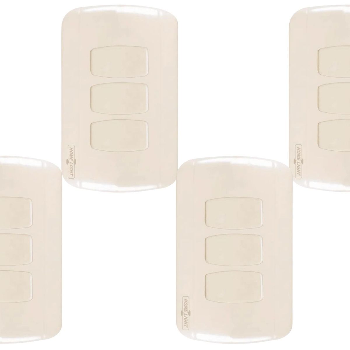 HOME LIGHT - pack 4 unidades interruptor triple clásico home light