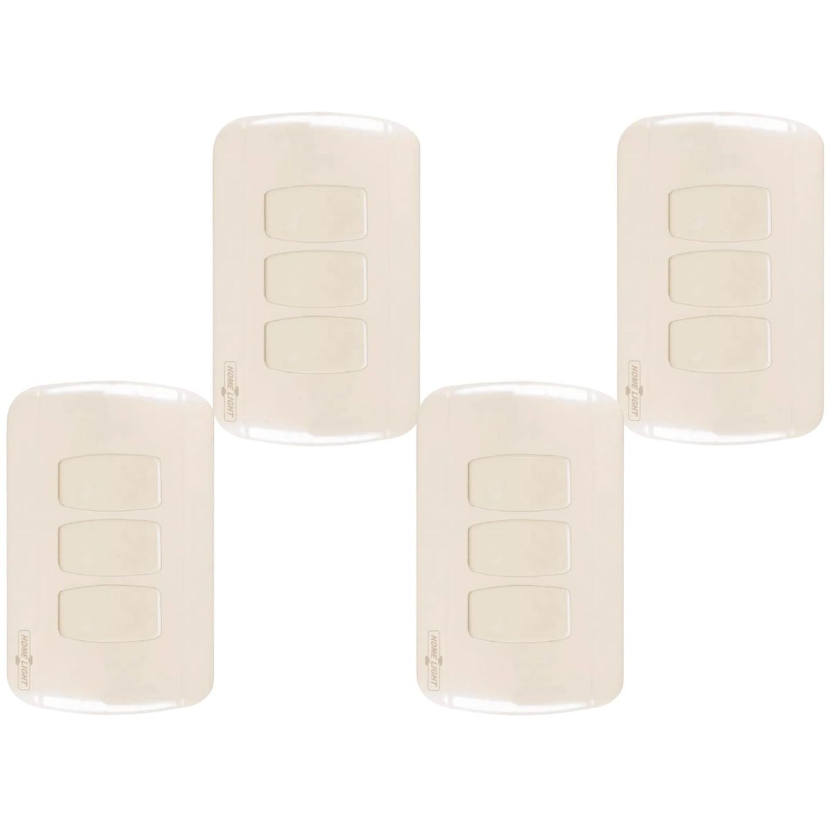 HOME LIGHT - pack 4 unidades interruptor triple clásico home light