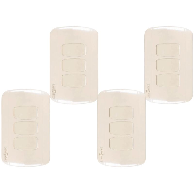 HOME LIGHT - pack 4 unidades interruptor triple clásico home light