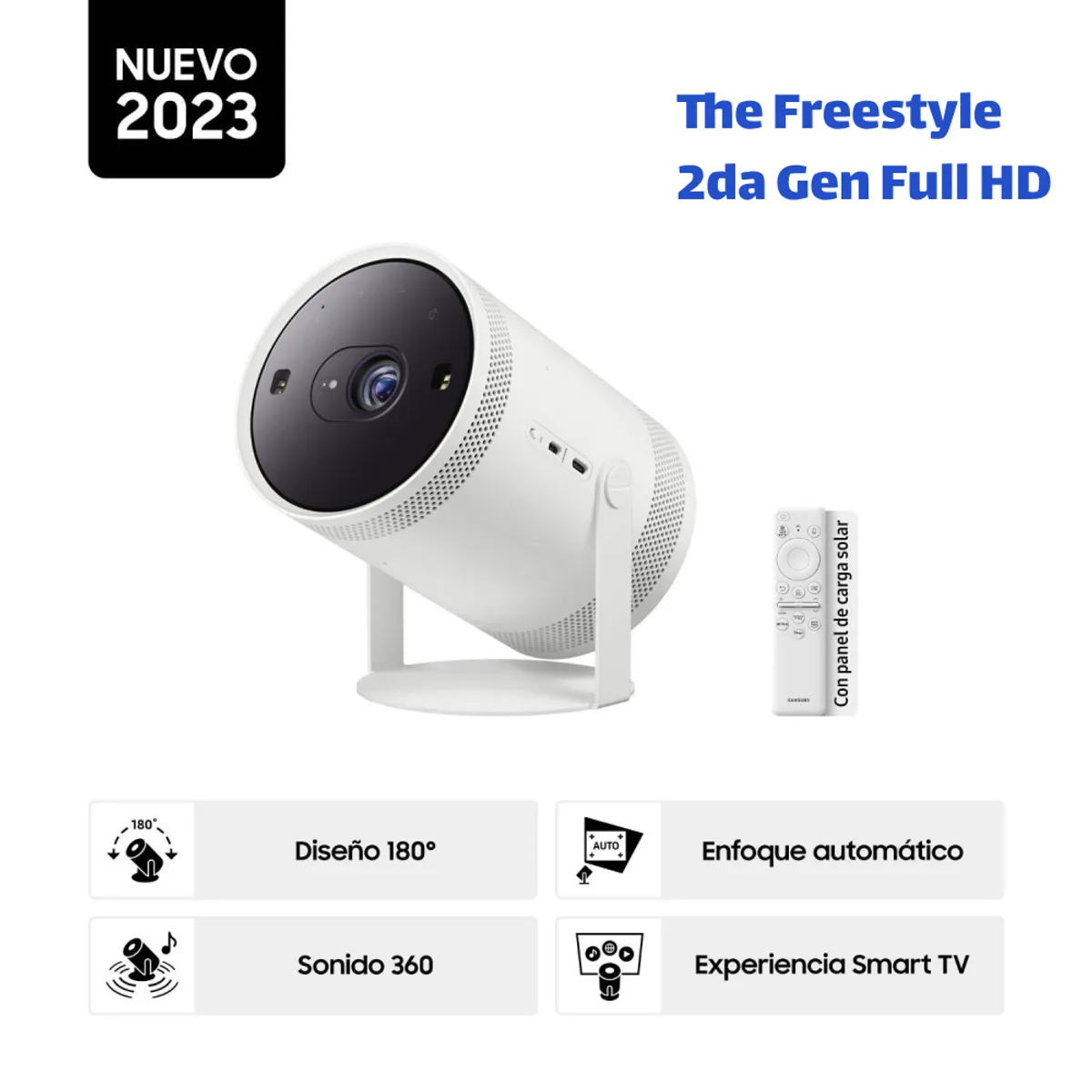 SAMSUNG - Proyector Samsung The Freestyle 2da Gen SP-LFF3CLAXXPE