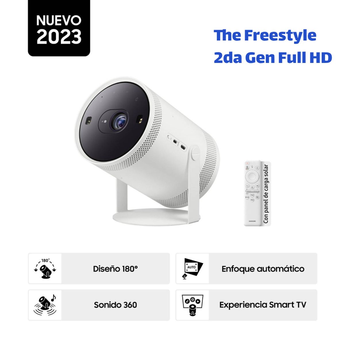 SAMSUNG - Proyector Samsung The Freestyle 2da Gen SP-LFF3CLAXXPE