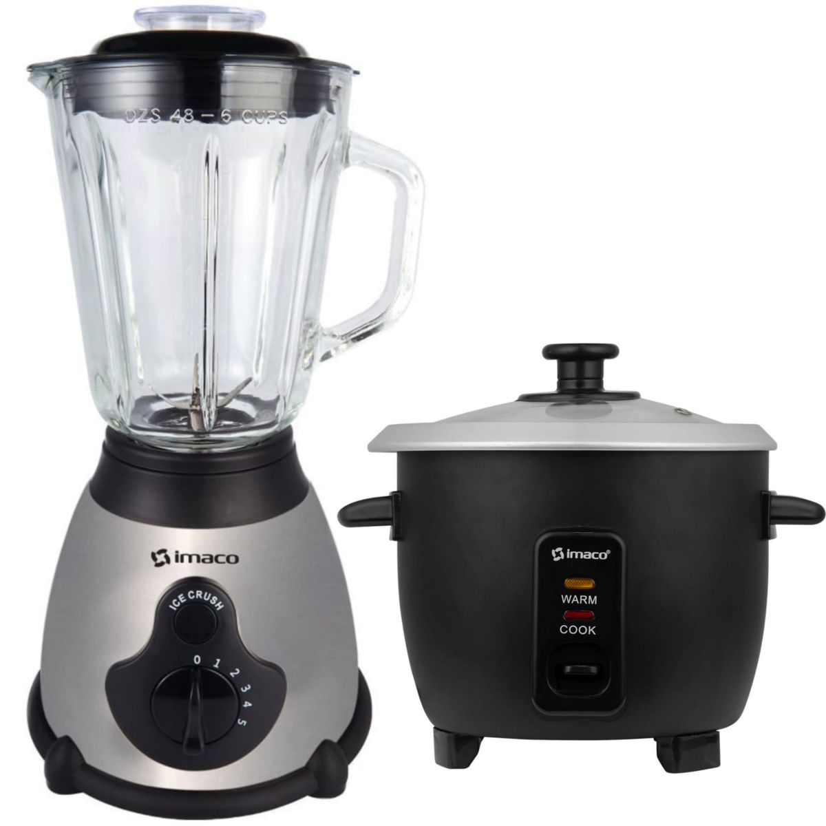 IMACO - COMBO IMACO Licuadora 5vel de 450W BLS509 + Olla 06lt arrocera RC006N