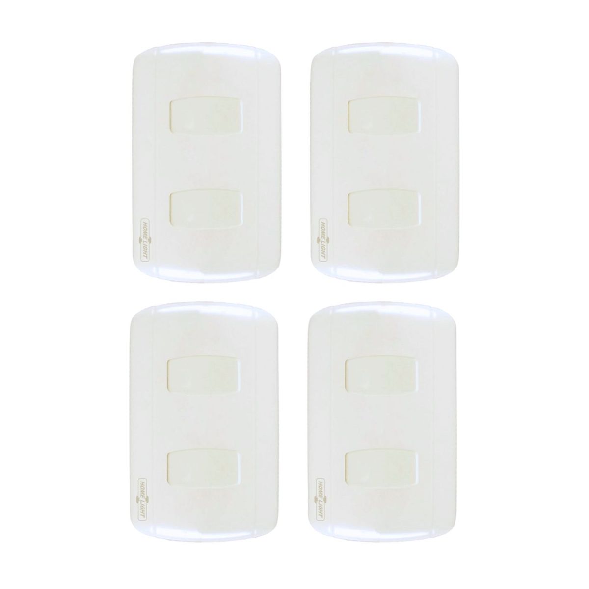 HOME LIGHT - Pack 4 unidades Interruptor doble clásico home light