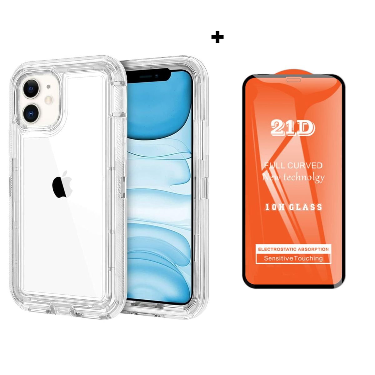 SPACE - CASE 360  PARA IPHONE 11  3 EN 1 ANTY SHOCK +MICA