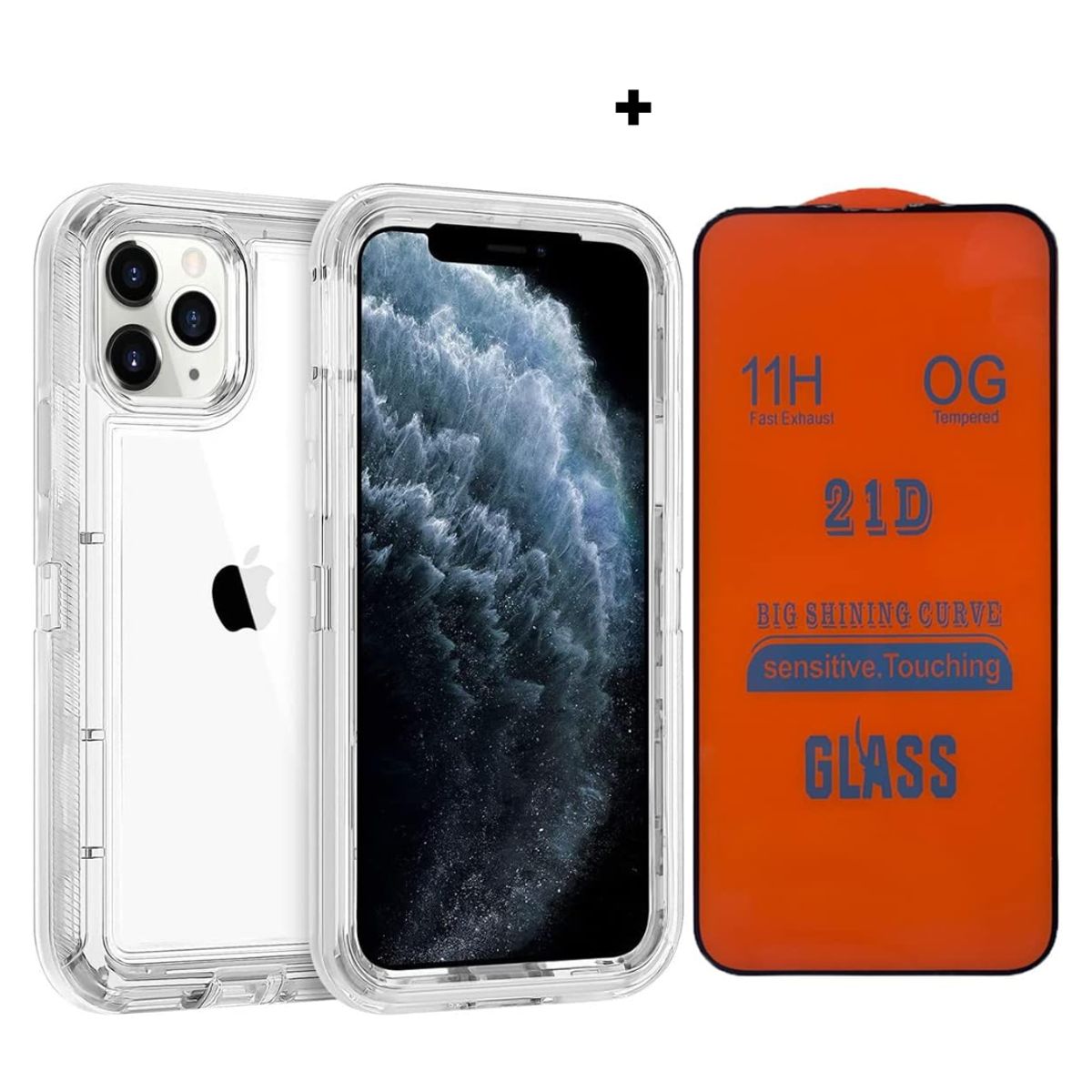 SPACE - CASE 360  PARA IPHONE 13 PRO MAX  3 EN 1 ANTY SHOCK +MICA