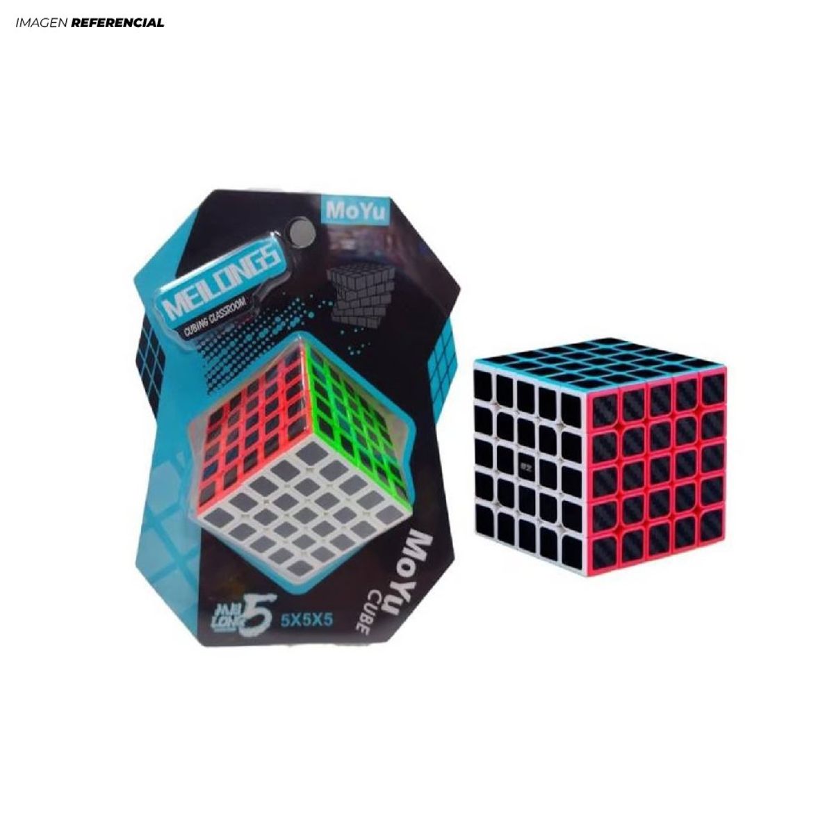 GENERICO - Cubo Mágico Rubik 5x5 Carbono Moyu para Niños