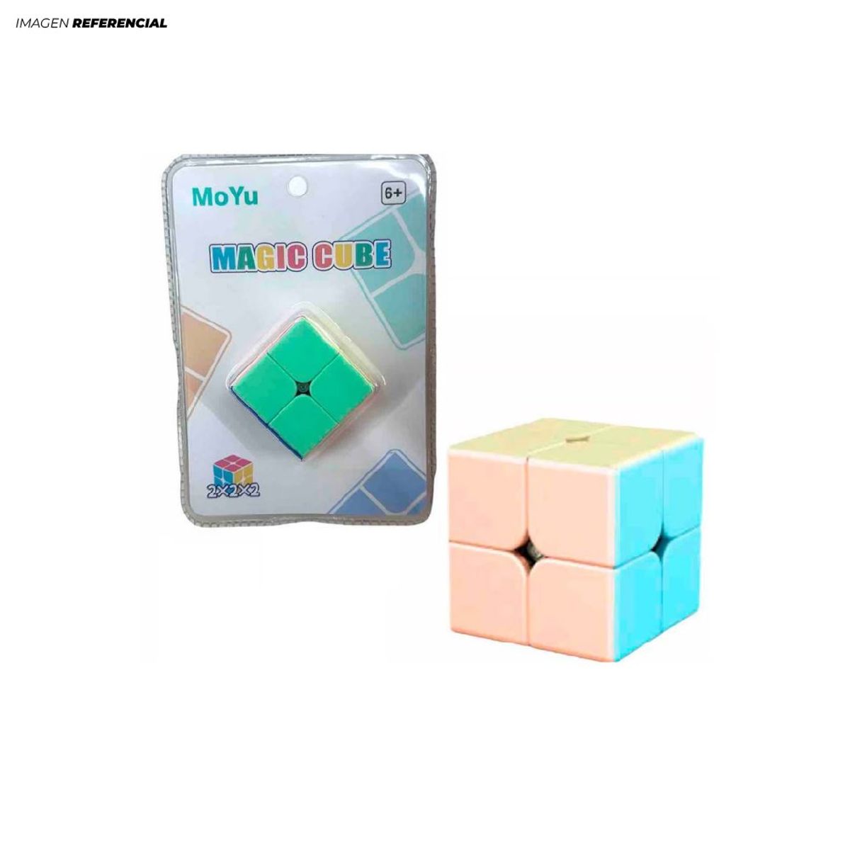 GENERICO - Cubo Mágico Rubik 2x2 Color Pastel Moyu para Niños