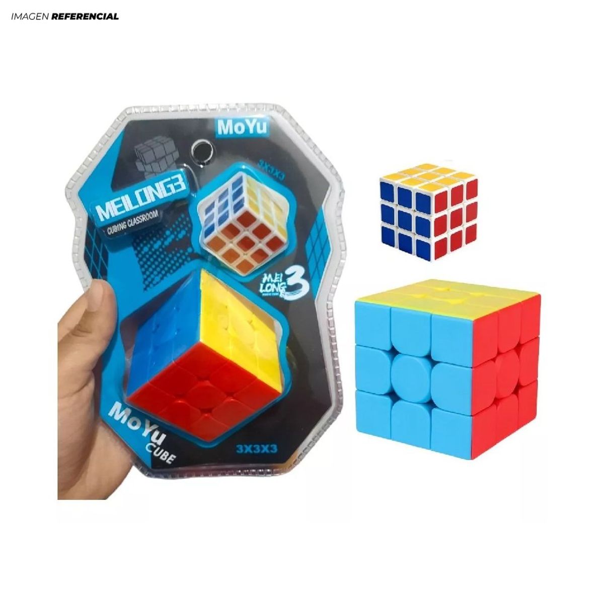 GENERICO - Cubos Mágicos Rubik 3x3 Clásico Moyu para Niños