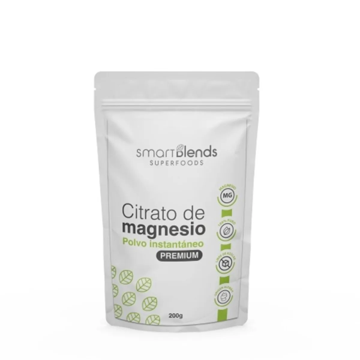 GENERICO - Citrato de Magnesio Puro Premium Hidratado x 200 g - Smart Blends