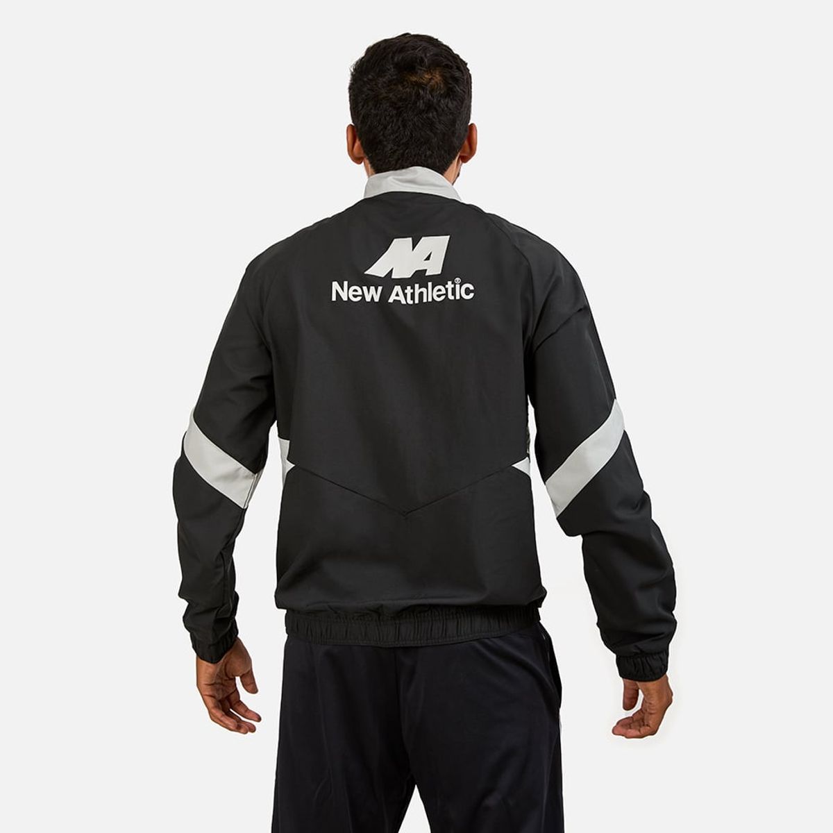 NEW ATHLETIC - Cortaviento Cienciano Negro Con Gris Claro Hombre