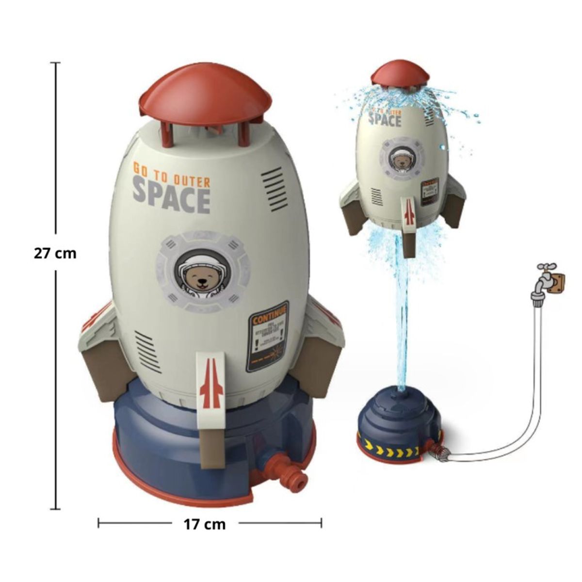 AURELA - HydroRocket - Cohete Rociador de Agua para Cespéd