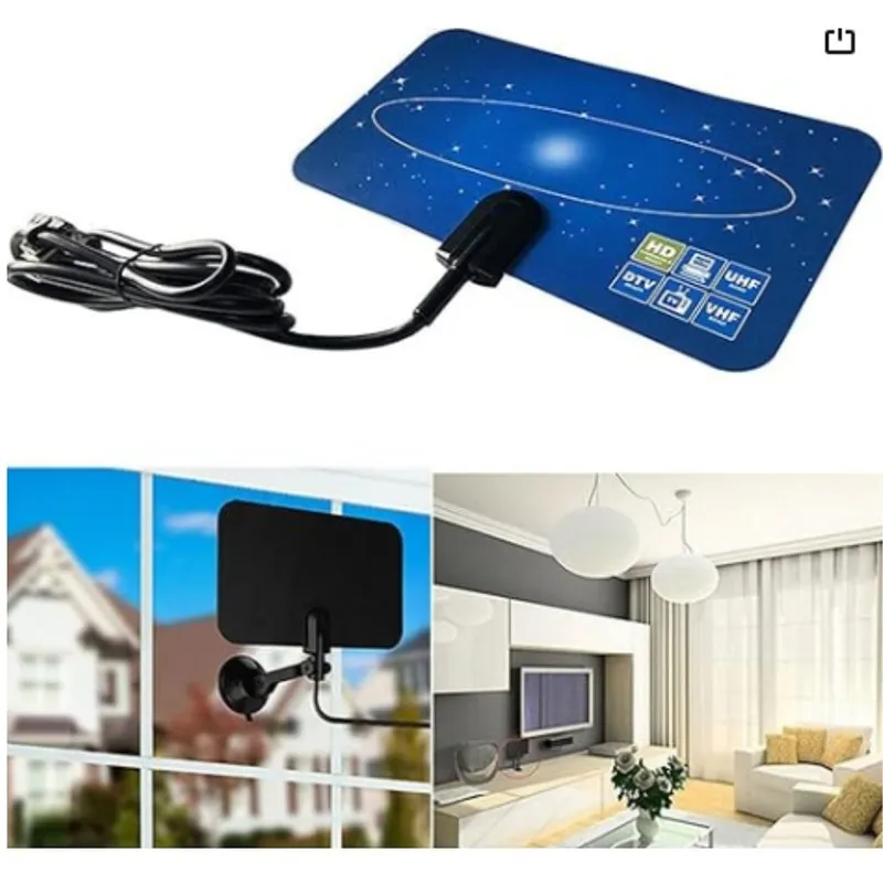 GENERICO - Antena de TV Digital Ultradelgada, Interfaz USB  para Viajes.