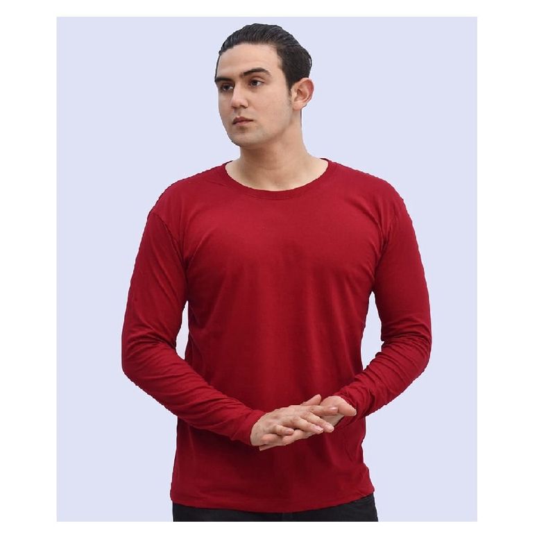 OTTOWARE - Polo Básico Manga Larga Rojo para Hombre