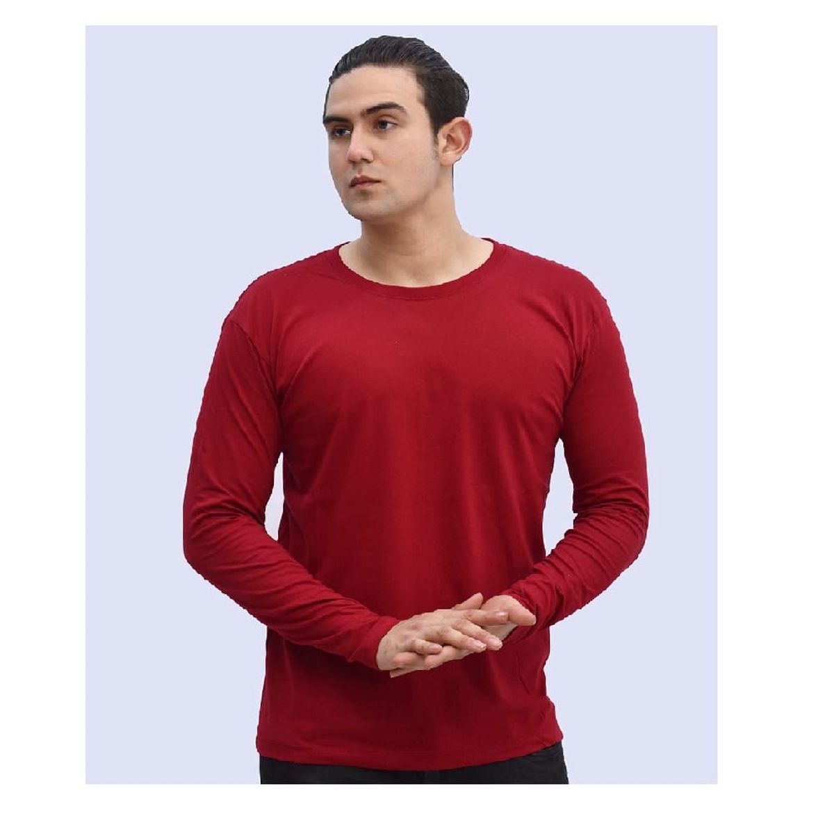 OTTOWARE - Polo Básico Manga Larga Rojo para Hombre