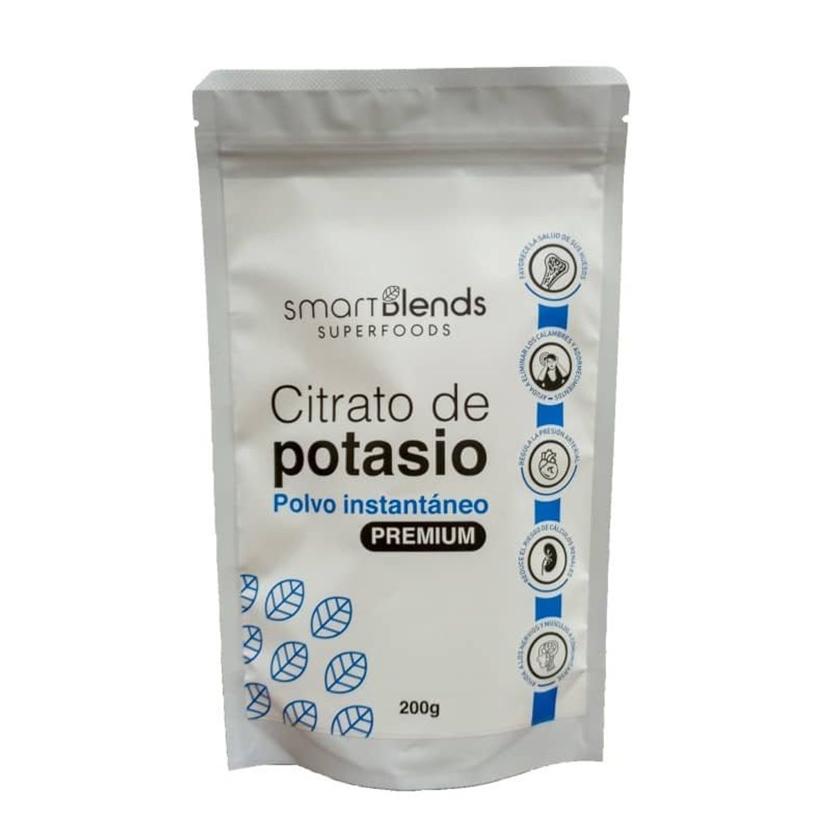 GENERICO - Citrato de Potasio Puro en Polvo x 200 g - Smart Blends