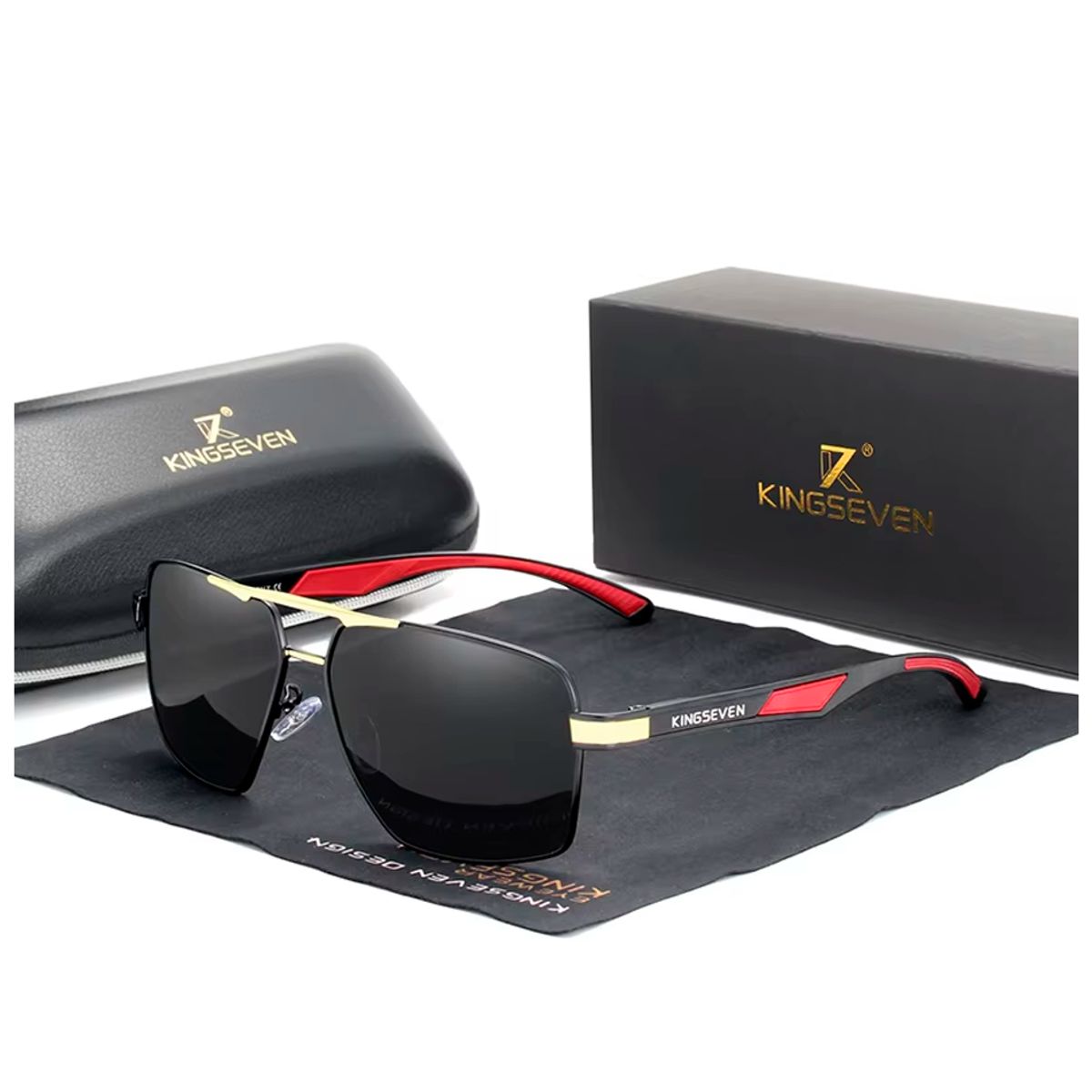 GENERICO - Lentes de Sol Polarizados Kingsenven uv400 + Estuche