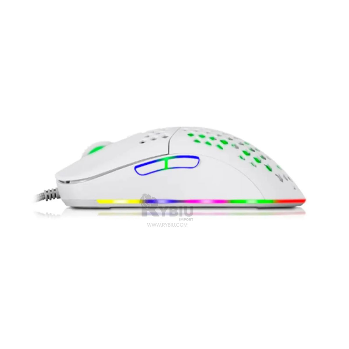 RYBIU IMPORT - Cursor para Gaming Util Blanco Y+Regalo Ligas para Peinar