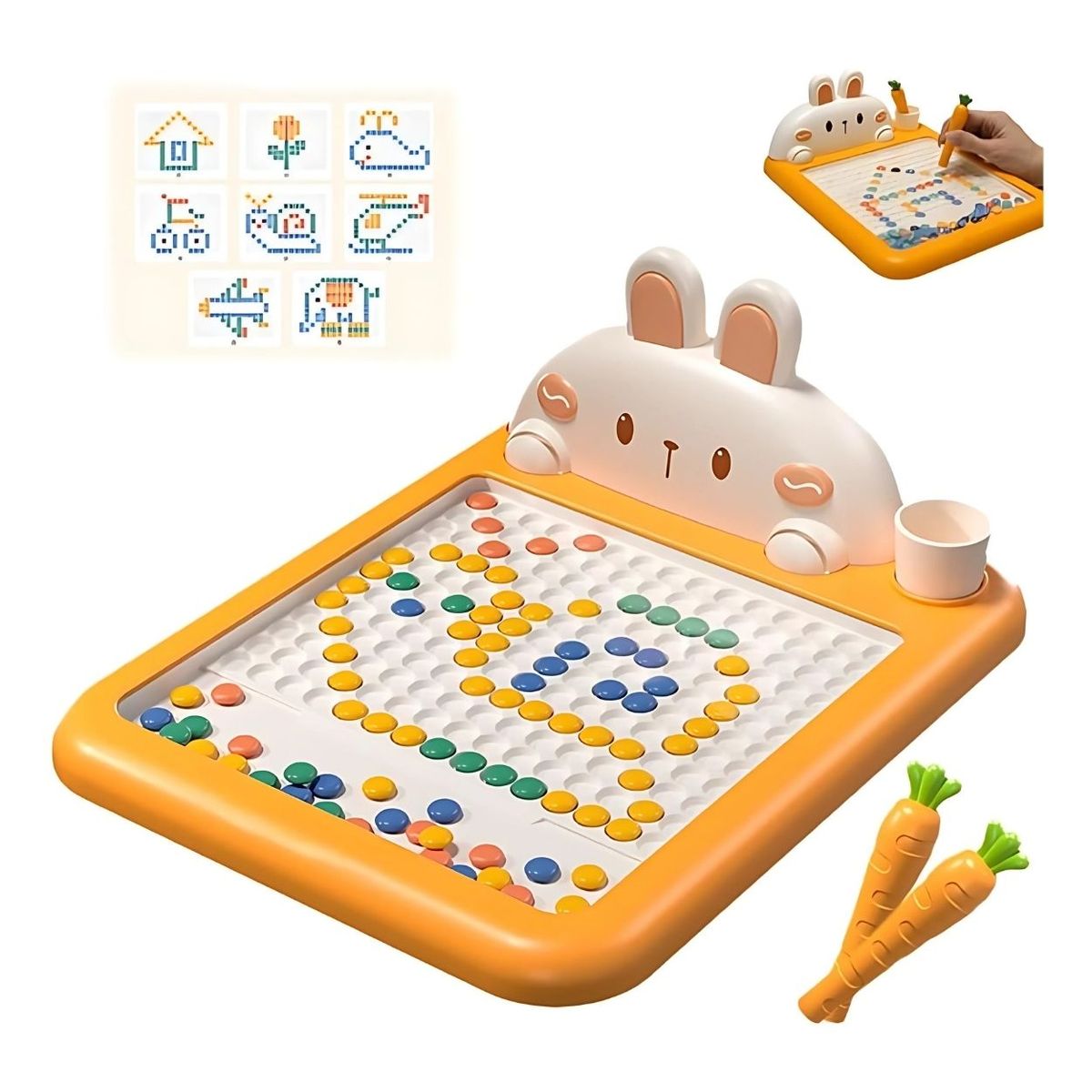 GENERICO - Tablero Didáctico Conejo Pizarra Magnética para Niños