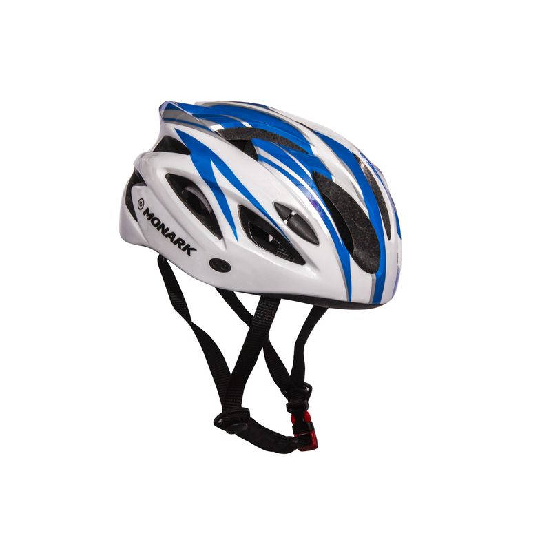 MONARK - CASCO MONARK MTB BLANCO AZUL PLATEADO TALLA M
