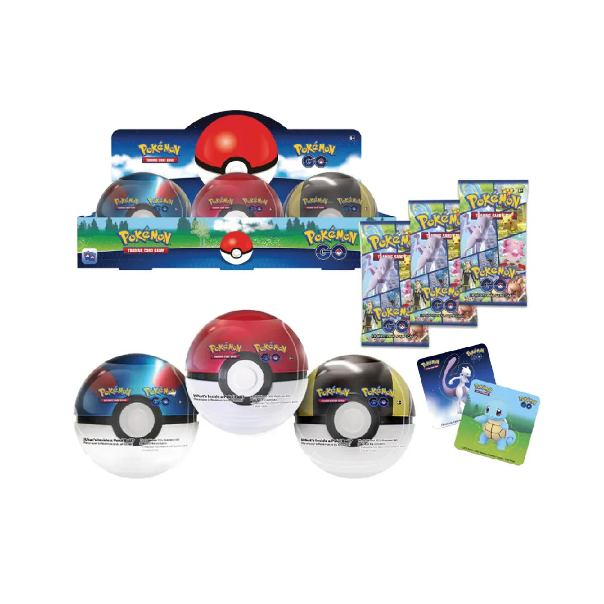 POKEMON - Pokemon Go Pokeballs TCG Tin Pack 6 Unidades Ingles