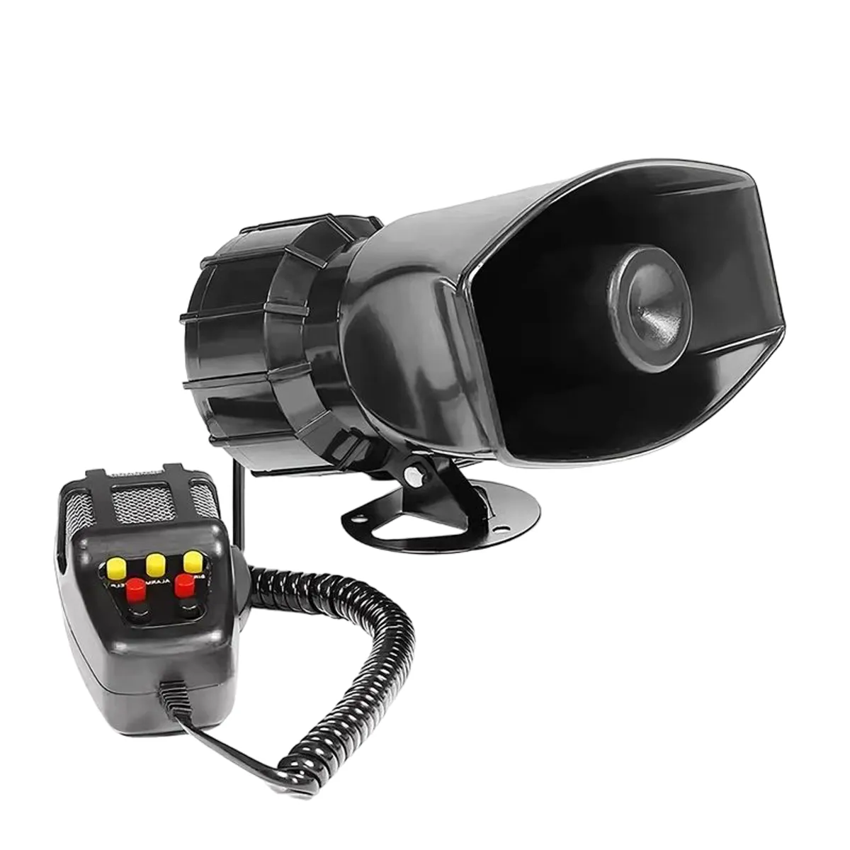 GENERICO - Sirena Patrullera 7 Tonos con Megáfono