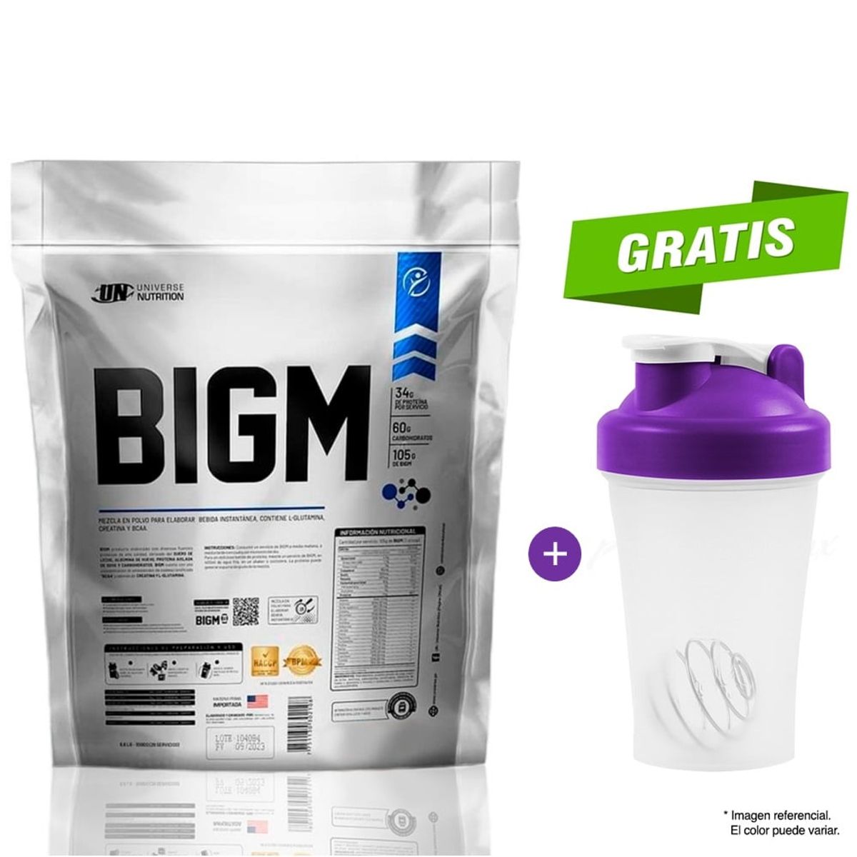 UNIVERSE NUTRITION - Mass Gainer Universe Nutrition Bigm 3kg Cookies Cream