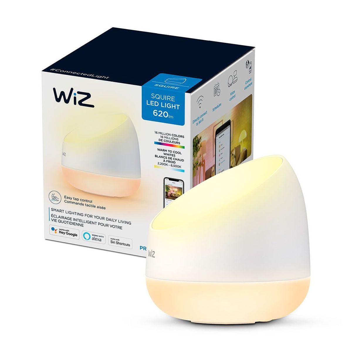 WIZ - WIZ Luminaria Lámpara de Mesa Squire WIFI inteligente RGB