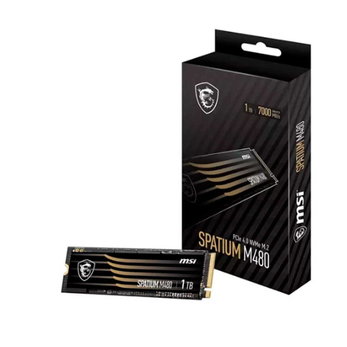 MSI - DISCO SOLIDO MSI SPATIUM M480 1TB M2 PCIE  PN SPATIUM-M480-PRO