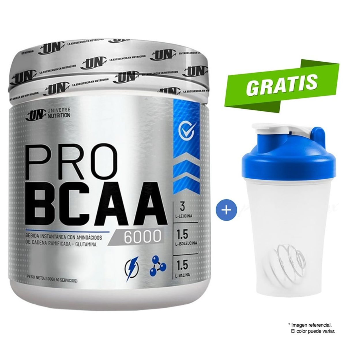 UNIVERSE NUTRITION - BCAA 6000 de 500 GRAMOS FRUIT PUNCH UNIVERSE NUTRITION