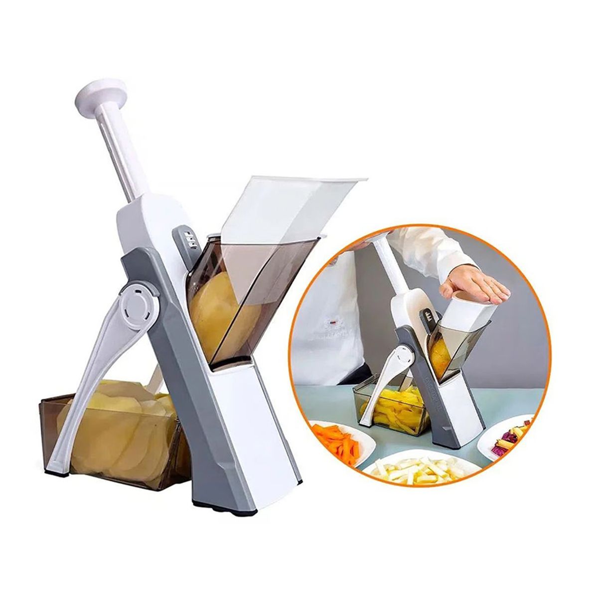 GENERICO - Picador de Verduras y Frutas Modelo 4 en 1 - Ikafree