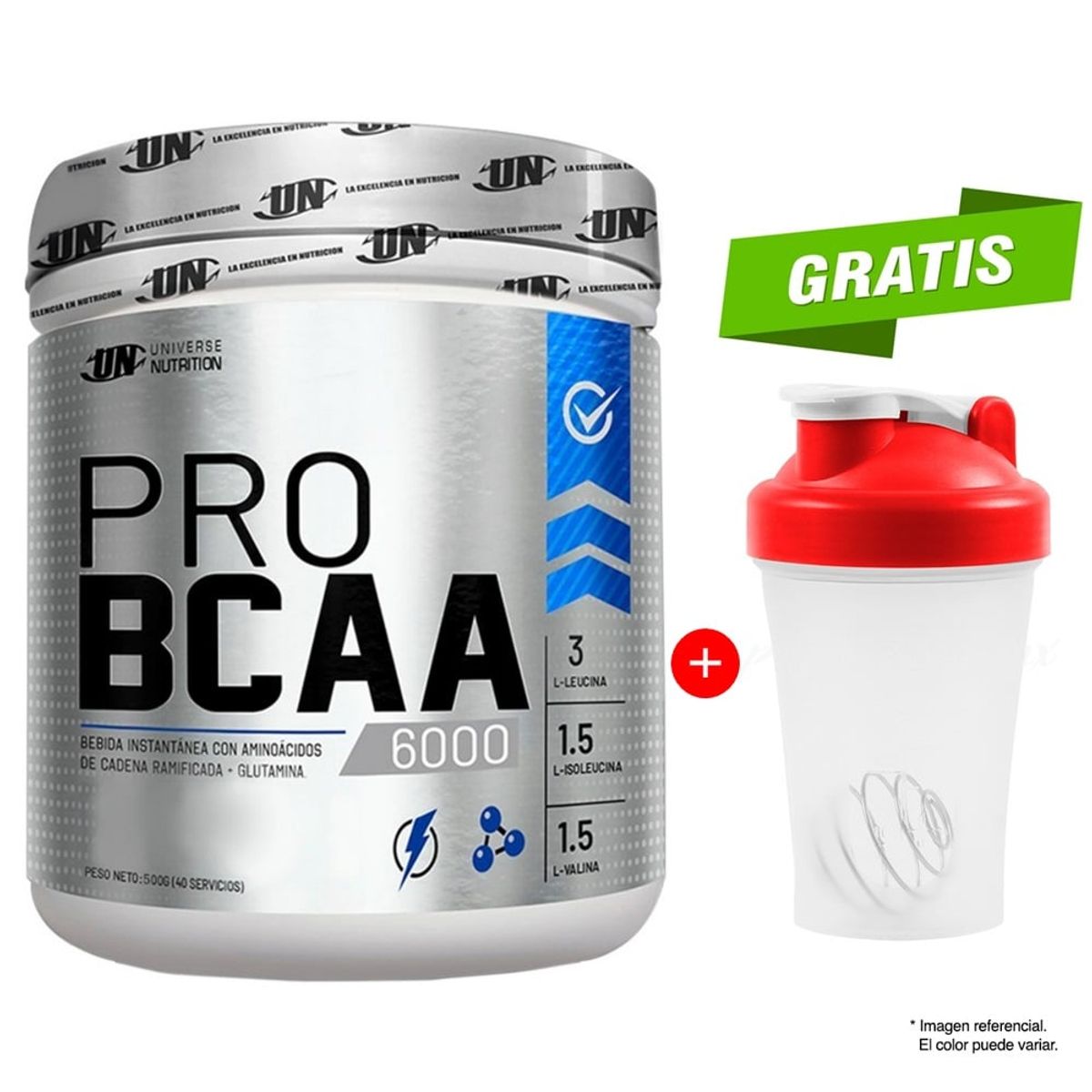 UNIVERSE NUTRITION - BCAA 6000 de 500 GRAMOS NARANJA UNIVERSE NUTRITION