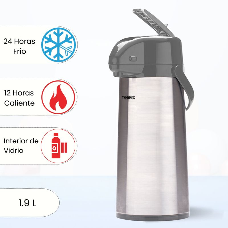 THERMOS - Termo Sifón LEVER ACTION 1.90 L Gris