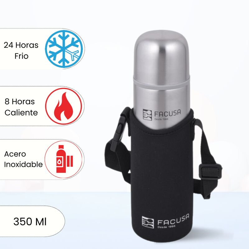 FACUSA - Termo de Bebida Facusa con Funda 350 Ml