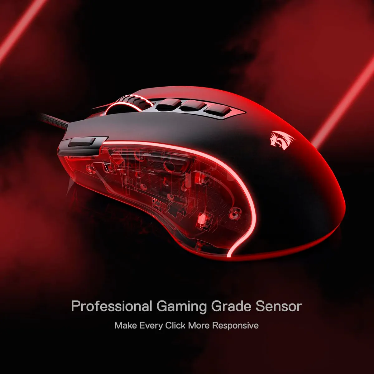 REDRAGON - Mouse Gamer Redragon Predator M612 Black