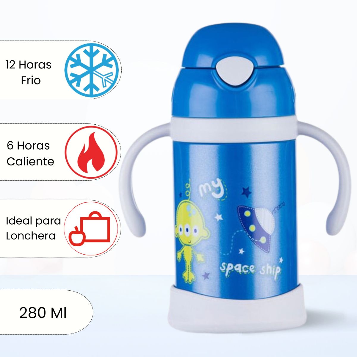 FACUSA - Termo de Bebida Para Niños Baby Azul 280ml