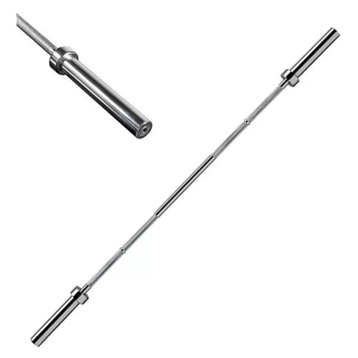 GENERICO - Barra Recta Olímpica De 2.2 Metros De 15 KG